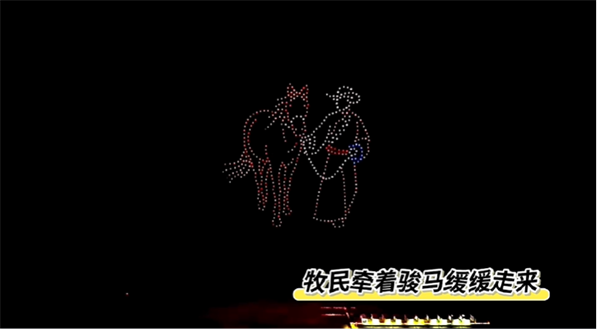 全球首场高原无人机表演在西藏尼玛县震撼上演，点亮文旅新画卷